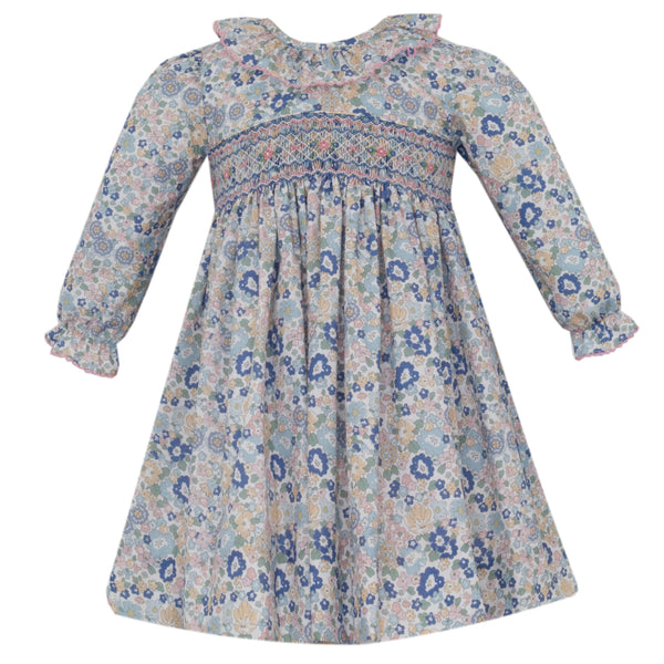 Alexandra Dress- Blue & Pink Liberty Floral