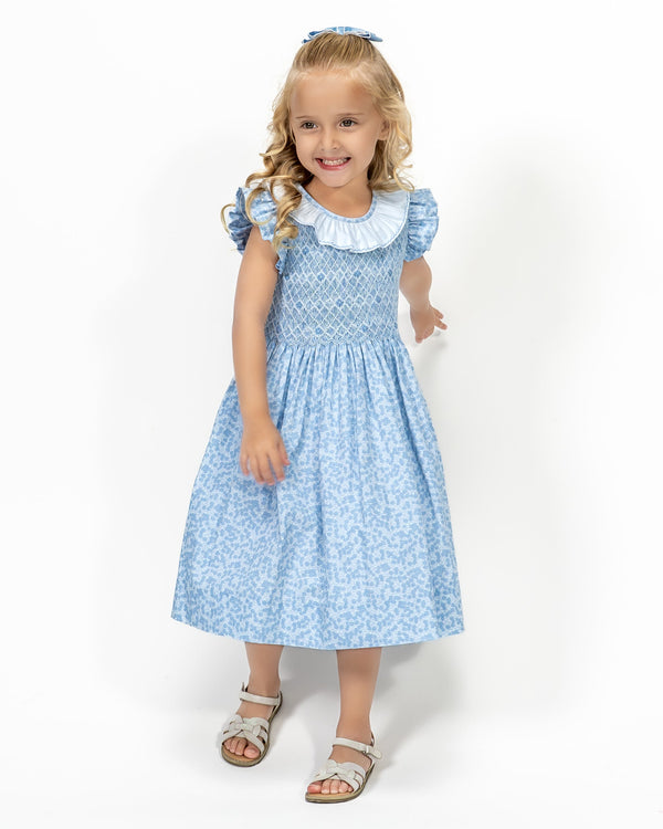 Margaret Dress- Blue Floral