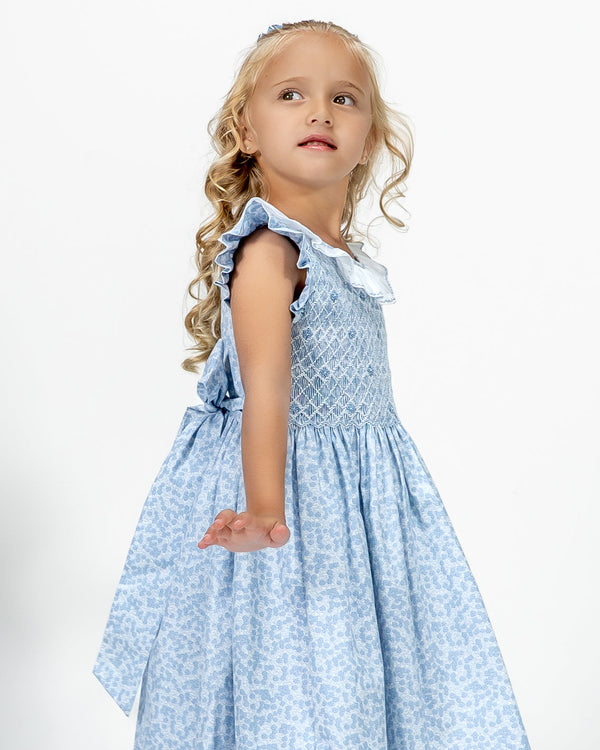 Margaret Dress- Blue Floral