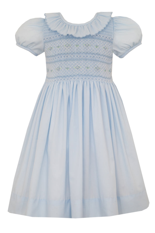 Amelie Swiss Batiste Dress- Lt. Blue