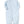 Kissy Dots Print Converter Gown- Lt. Blue/White