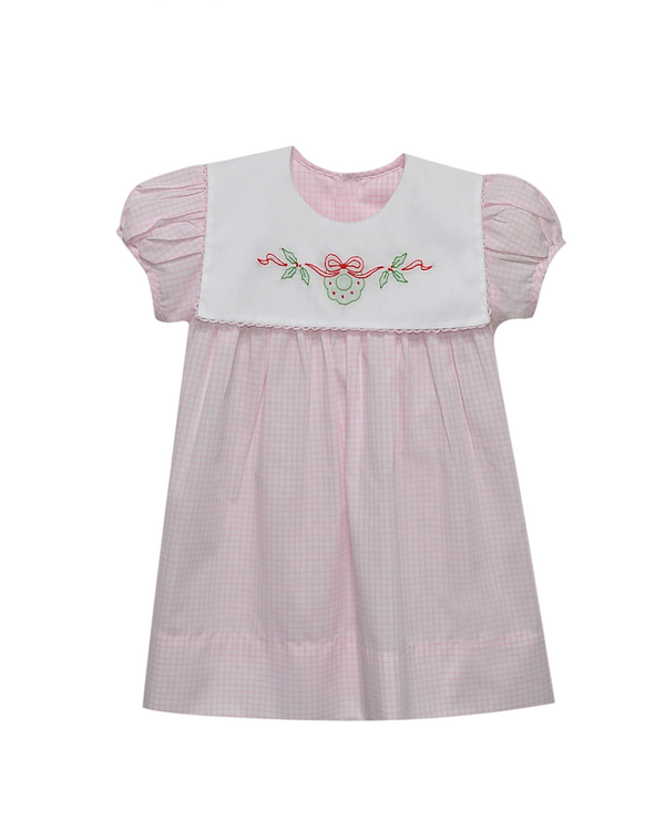 Reese Pink Dress- Wreath