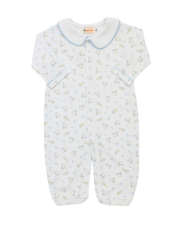 Golf Print Peter Pan Romper
