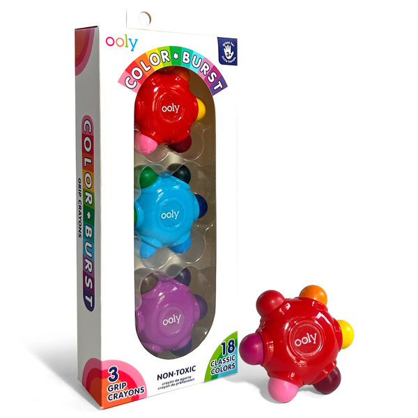 Grip Crayons (Set of 3 / 18 Classic Colors)