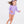 Load image into Gallery viewer, Long Sleeve Rash Guard Bikini- Lavender Heart Polka Dot
