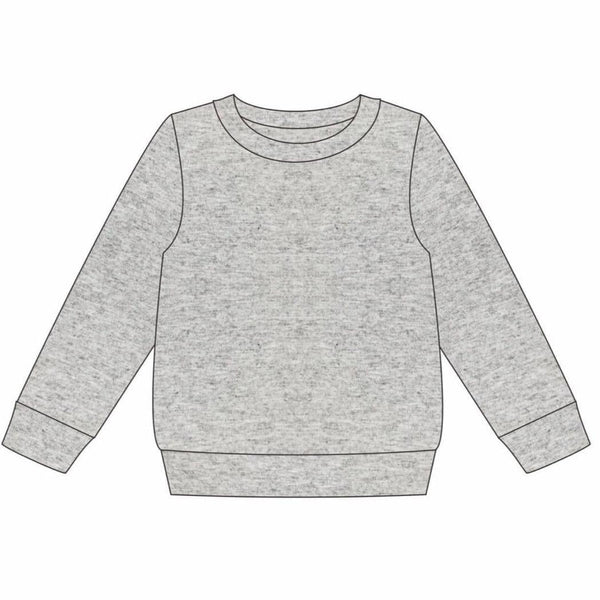 French Terry Pullover- Grey