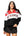 Licensed UGA Quarter Zip Colorblock Sweatshirt- (Women's)