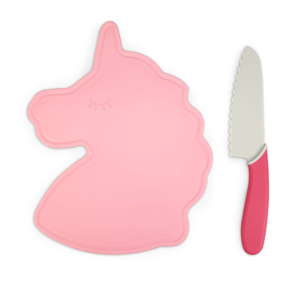 Rainbows & Unicorns Cutting Board & Knife Set