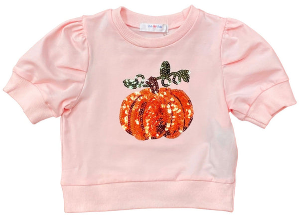 Sequin Pumpkin Puff Shirt