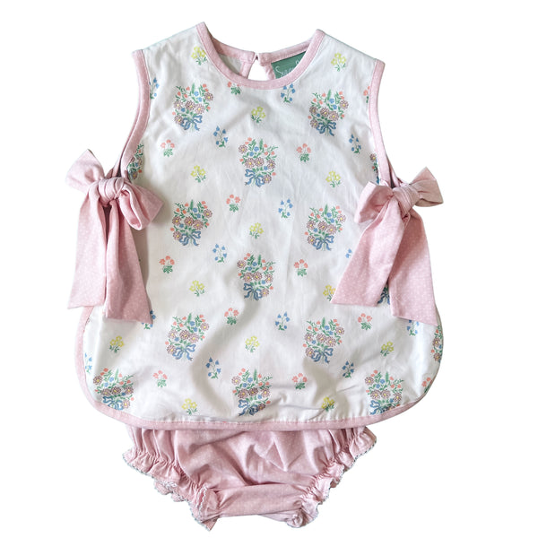 Spring Bouquet Bow Back Bloomer Set