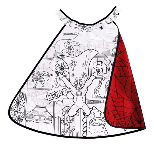 Color-A-Cape- Spider Super Hero