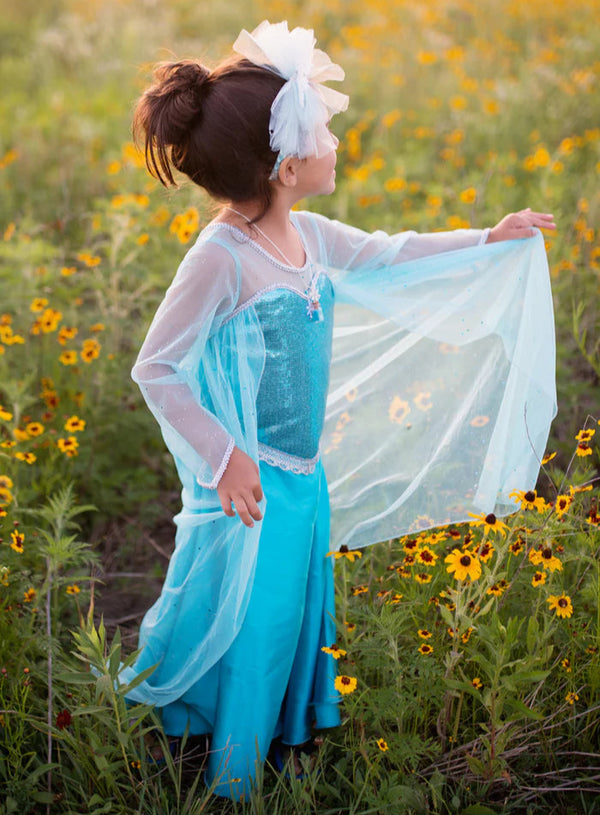 Ice Queen Dress W/ Cape