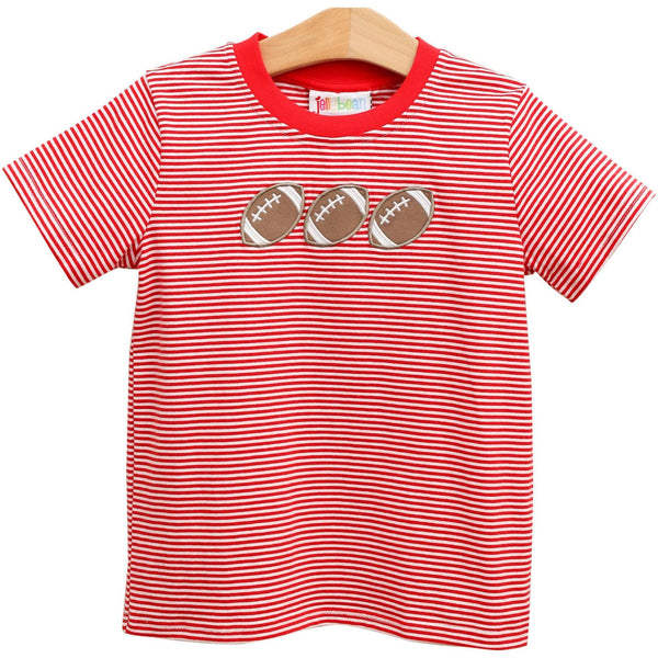 Football Trio Shirt- Red Stripe