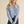 Wavy Knit Pullover- Blue