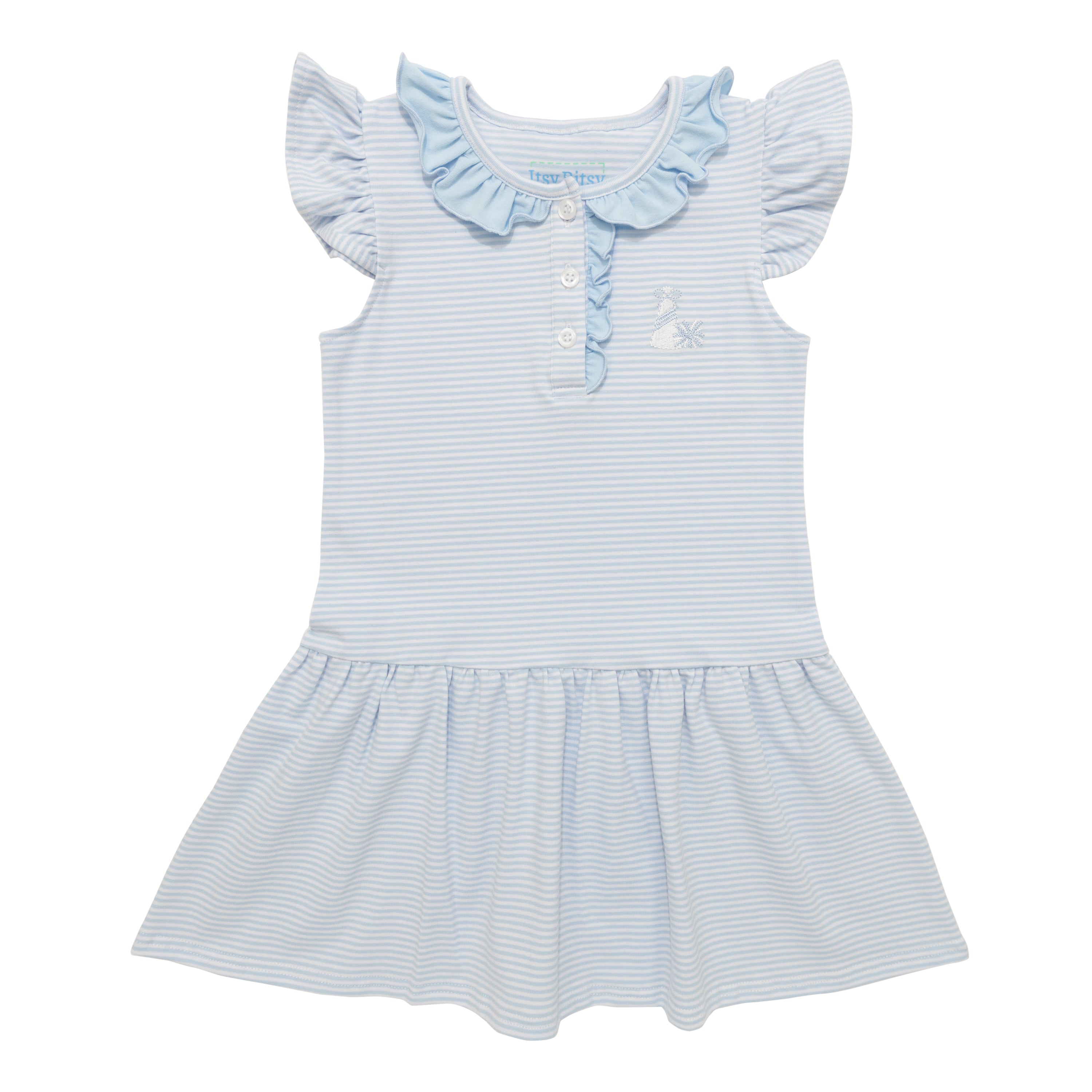 Game Day Dress- Light Blue Game Day Dress- Light Blue
