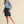 Wavy Knit Pullover- Blue