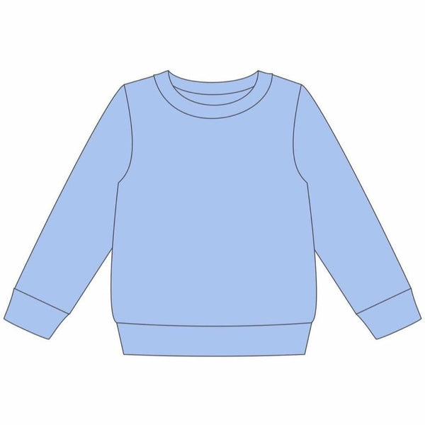 French Terry Pullover- Blue