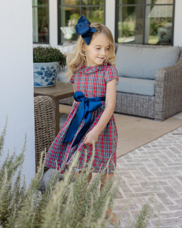 Tartan W/ Navy Cord- Dress