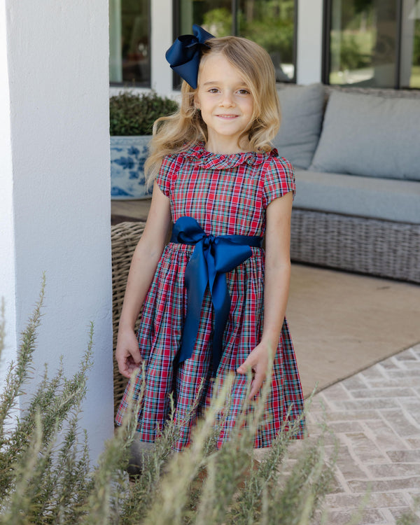 Tartan W/ Navy Cord- Dress