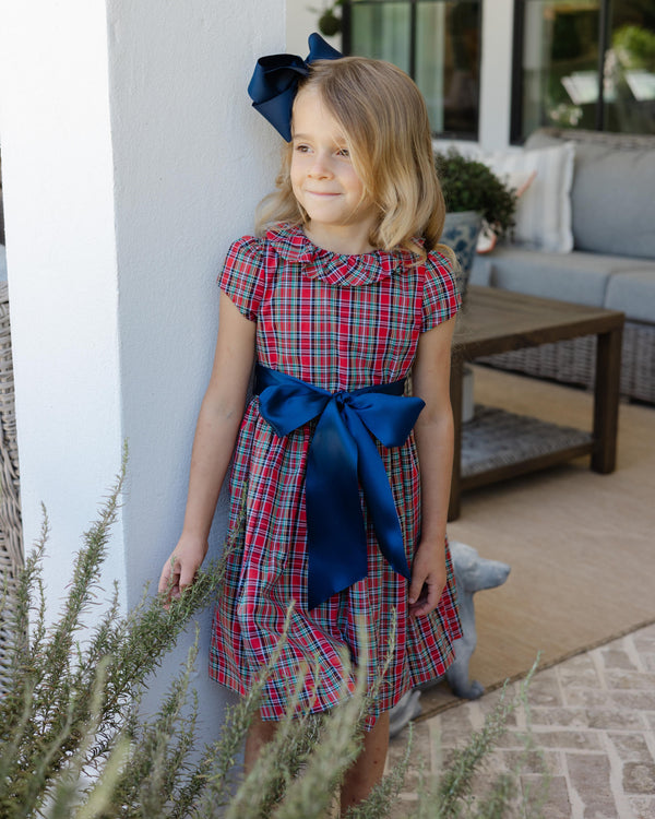 Tartan W/ Navy Cord- Dress