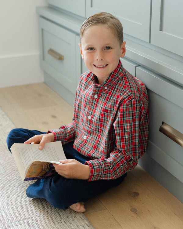 Roscoe Button Down Shirt- Tartan Plaid