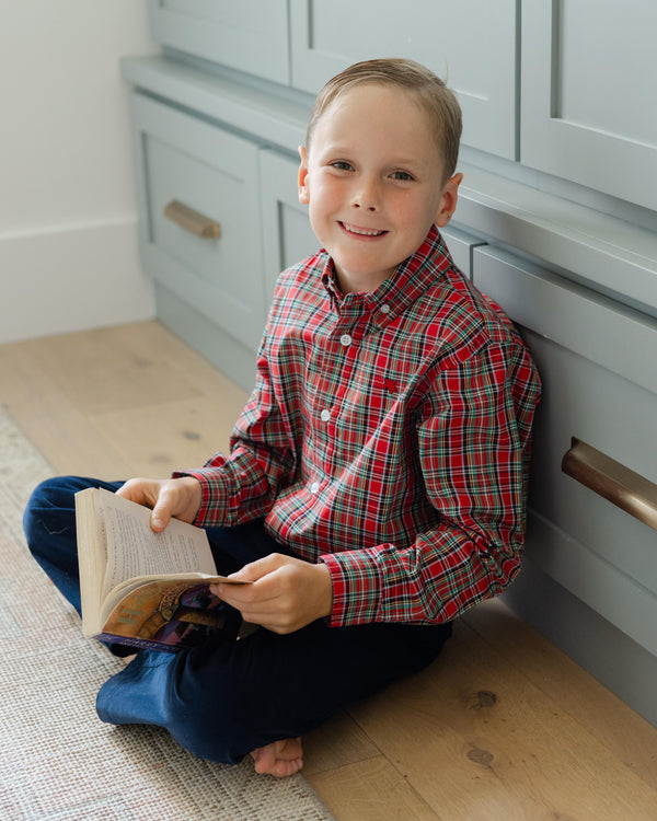 Roscoe Button Down Shirt- Tartan Plaid