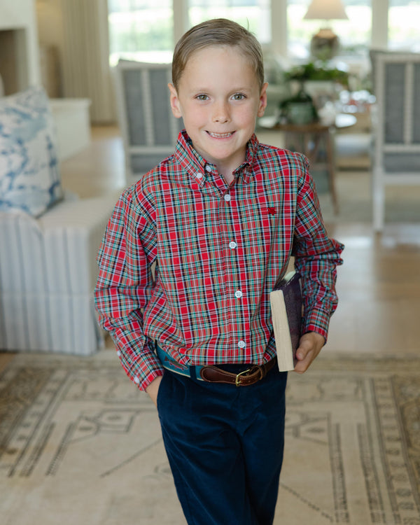 Roscoe Button Down Shirt- Tartan Plaid