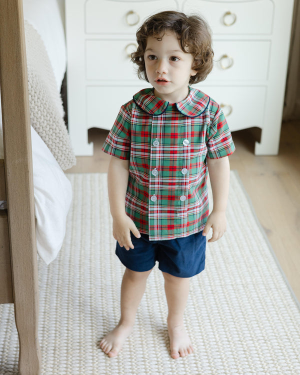 Christmas Plaid- Dressy Short Set