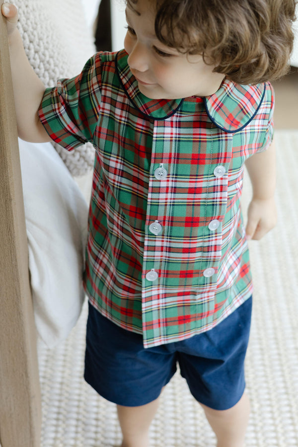Christmas Plaid- Dressy Short Set