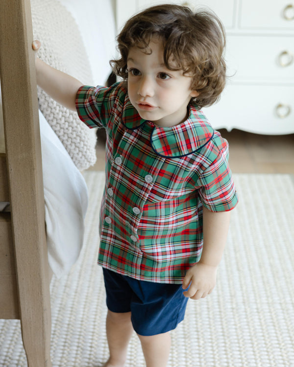 Christmas Plaid- Dressy Short Set