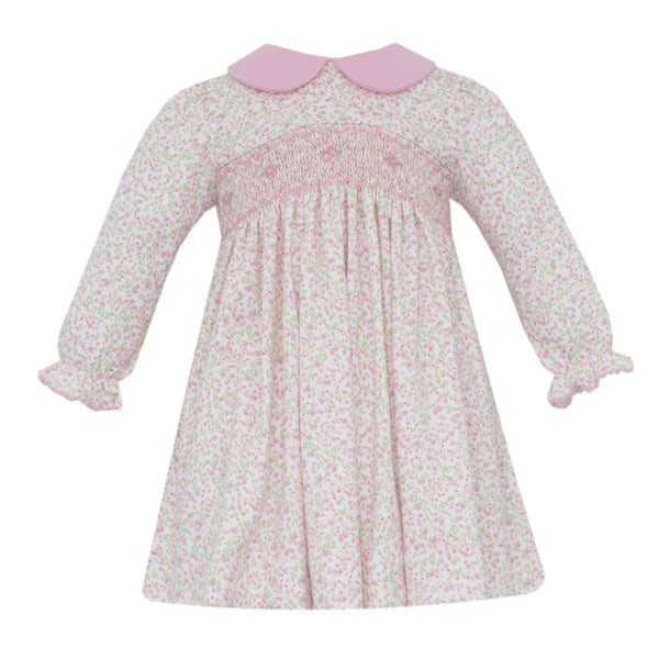 Harper Knit Dress- Tiny Pink Floral