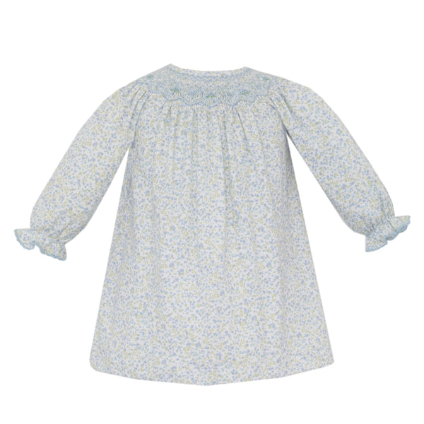 Caroline Knit Bishop- Tiny Blue Floral