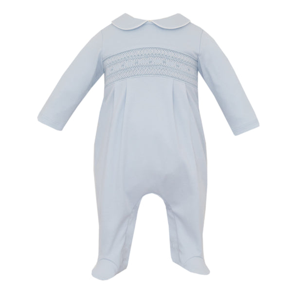 Oliver Knit Footie- Solid Lt. Blue