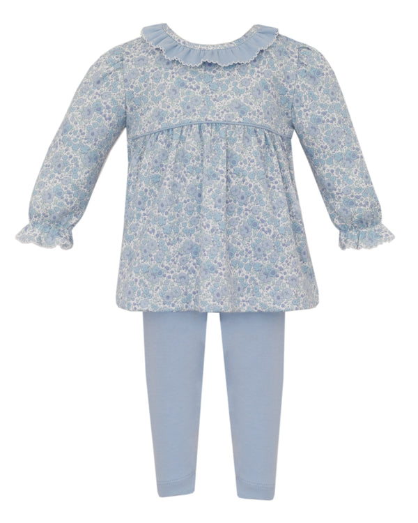 Joy Knit Print Tunic Set- Blue Liberty