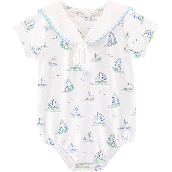 Blue Sails Bubble W/ Sailor Collar
