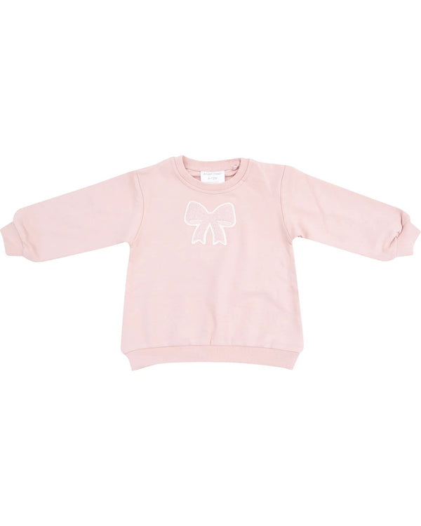Bows & Ballet Puffy Oversized Sweatshirt- Pink