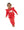 French Terry Ruffle Megaphone Sweatshirt- Red