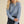 Wavy Knit Pullover- Blue