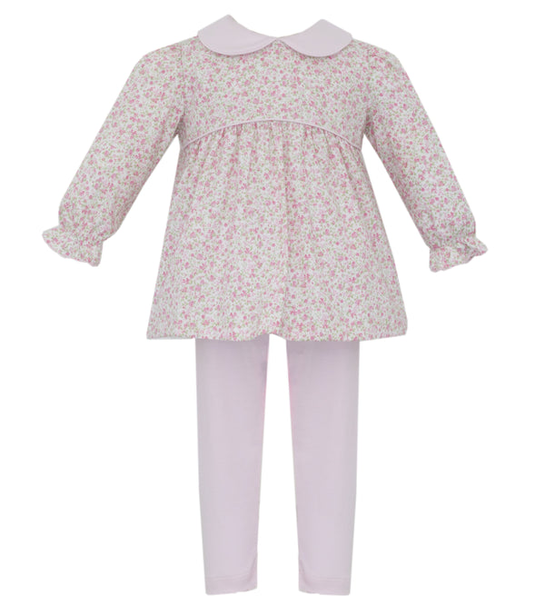 Pink L/S Tunic Set W/ Pink Floral