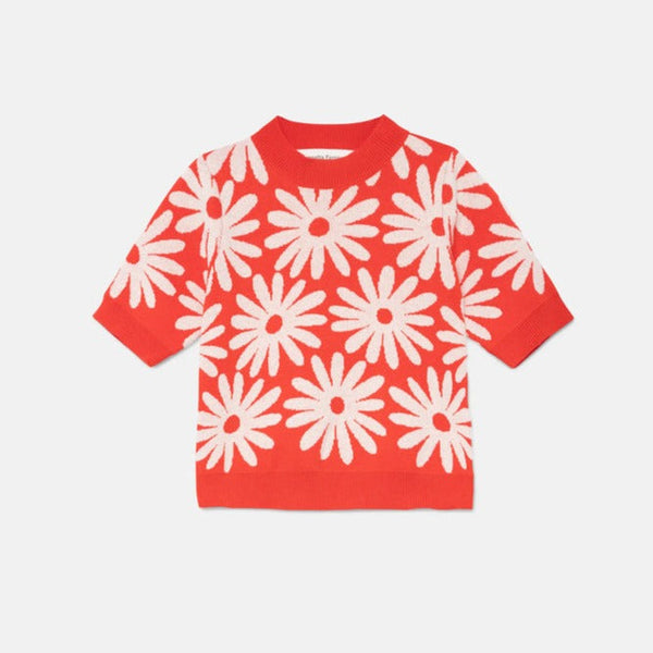 Flower Print Sweater