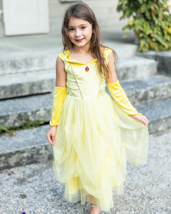 Velvety Soft Princess Dress- Yellow Princess