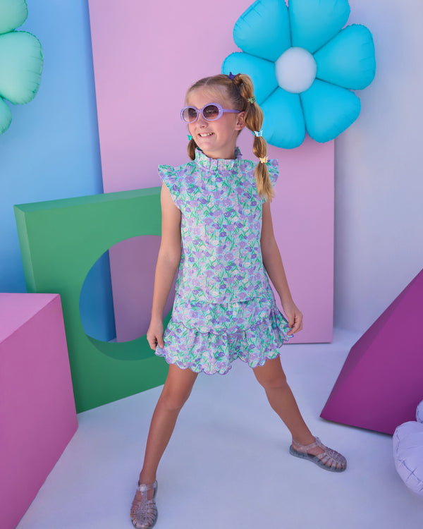 Two Tiered Skort- Tillies Tulips