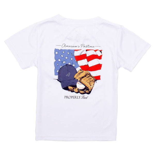 Performance Tee SS America's Pasttime- White