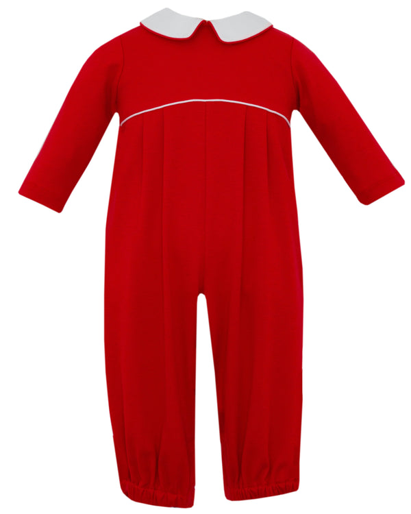 Red Knit LS Romper