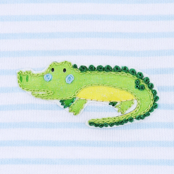 Alligator Friends Embroidery Bubble