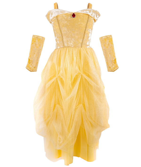 Velvety Soft Princess Dress- Yellow Princess