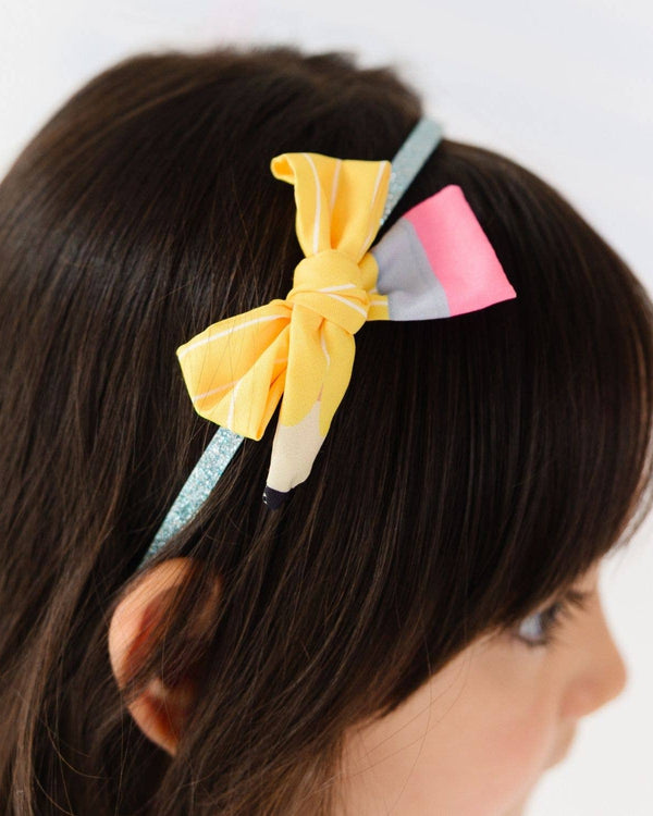 School Days Pencil Bow Headband