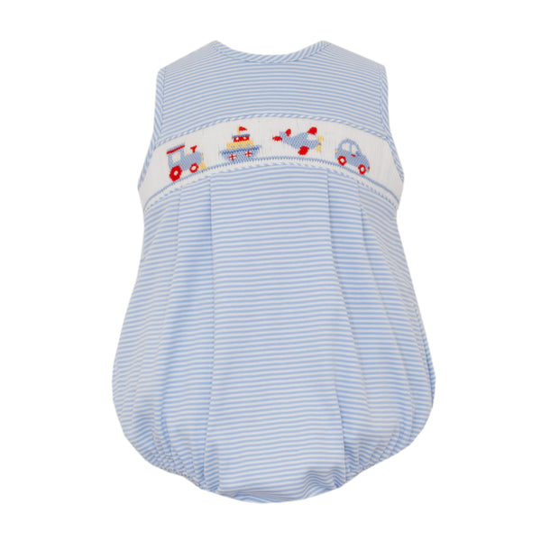 Transportation Knit Sunbubble- Lt. Blue Stripe