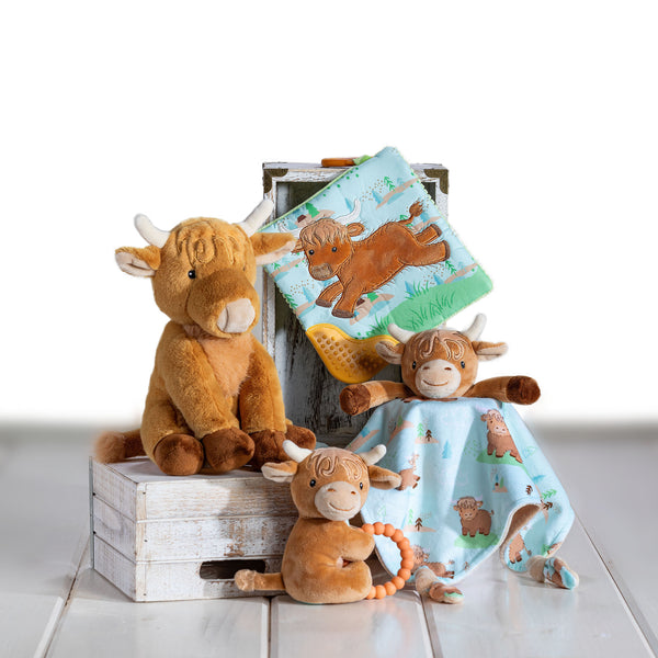 Hetty Highland Cow Crinkle Teether