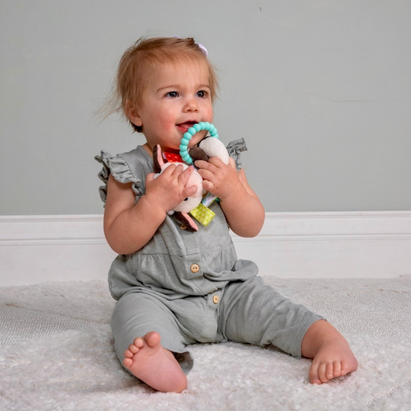 Taggies Buttercup Cow Teether Rattle